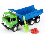 ГОЛЯМ камион самосвал KAMAZ с лопатка и форма за пясък КАМАЗ, 50x20x22см, ORION, Украйна