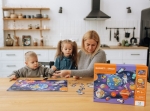 Магнитна игра Космос, 89 елемента, настолна образователна игра с магнитна дъска, DODO