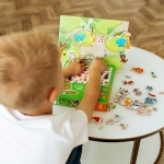 Магнитна игра Зоопарк, 35 елемента, настолна образователна игра с магнитна дъска, DODO