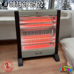 Кварцова печка 1200W с 4 нагревателя ELITE EQH-0485
