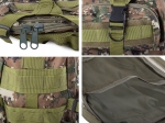 Военна раница 30L с пет отделения 43x25x24см пиксел камуфлаж