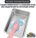 Голяма тава неръждаема стомана за печене на агне, прасенца, дивеч, лютеница, инокс, височина 10см или 15см