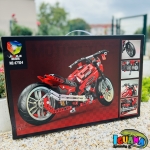 Голям 3D конструктор мотоциклет, 470 части, чопър