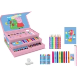 Рисувателен комплект 52 части в триетажно куфарче Peppa Pig, Пепа пиг