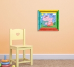 Детски пъзел Пепа Пиг, Pepa Pig с рамка за стена 64 части