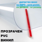 Винил PVC кристал 500 микрона с широчина 1,37м за ветроупорни завеси по размер Iguana.bg