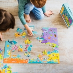 Пъзел Карта на Света, 100 елемента, World Map, DODO