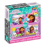 Пъзел 4 в 1Gabbys Dollhouse,  Къщата за кукли на Габи 71 елемента