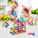 Магнитен конструктор с топчета и пръчки, 42 части, Magnetic Sticks