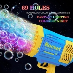 Базука с 69 дула за светещи сапунени балони Bubble Gun Rocket LED