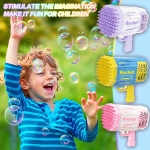 Базука с 69 дула за светещи сапунени балони Bubble Gun Rocket LED