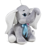 Слон с брокатени очи Сив, 40см със звук