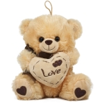 Меченце със сърце Love, 20см в три цвята