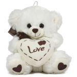 Меченце със сърце Love, 20см в три цвята