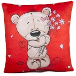 Възглавница мече с букет