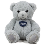 Мече с медальон "Cute" Сив 20 см