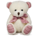 Меченце с панделка Бял, 15см