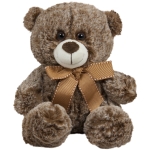 Мече с панделка Тъмно кафяв 30см