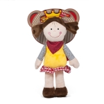 Бебешка мека кукла Жълт, 28см