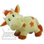 Плюшена кравичка на цветя Жълт, 27см