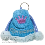 Торбичка - Ключодържател "Princess" Син 12 см