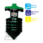 Светещ музикален пумпал Зелен 14 см