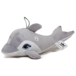 Плюшен делфин Сив 16см