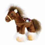 Конче със седло Кафяв, + ЗВУК, 22 см