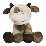 Плюшена кравичка с медальон "Cute" Кафяв 25 см