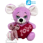 Животни със сърце 22см Мишле