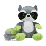 Плюшен ракун Зелен 22 см