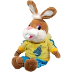 Заек със суичър Кафяв 22 см