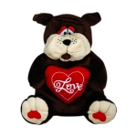 Куче със сърце 20 см