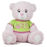 Плюшено розово мече с тениска „Play with me“, 55см