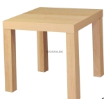 Масичка за кафе и декорация, бежово-кафява, 45x45x45