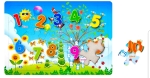 Детски пъзел 24 части, Градина с цифри