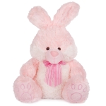 Мече или заек с розова панделка Зайче 42см