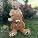 Плюшено мече с панделка 1м мечок 100см в два цвята