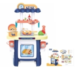 Детска кухня с дисплей и течаща вода, 28 части, звук и светлини