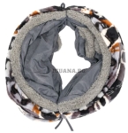 Котешки тунел от качествен плюш с висяща играчка