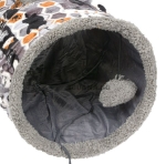 Котешки тунел от качествен плюш с висяща играчка