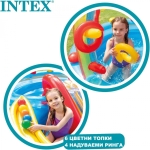 Детски басейн с пързалка и пръскащ ореол 297х193х135см INTEX 57453NP