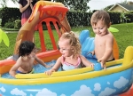 Детски басейн с пързалка и пръскалка BESTWAY LAGUNA LAVA 265х265х104см