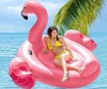 Надуваемо розово фламинго 218см, INTEX - 56288EU - Mega Flamingo Island