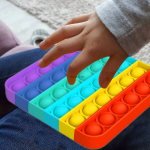 Антистрес играчка Fidget Toys Popit, Шарен Попит, фиджет, Pop it fidget