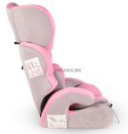 Детски СТОЛ ЗА КОЛА DELUXE РОЗОВ 1/2/3 (9-36кг)