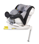 Детски СТОЛ ЗА КОЛА С ISOFIX СИСТЕМА ADMIRAL ТЪМНОСИВ 0/1/2/3 (0-36кг)