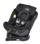 Детски СТОЛ ЗА КОЛА С ISOFIX СИСТЕМА PILOT 360° ЧЕРЕН 0/1/2/3 (0-36кг)