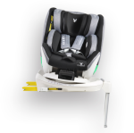 Детски СТОЛ ЗА КОЛА COMMODORE С ISOFIX СИСТЕМА 360° ТЪМНОСИВ i-size