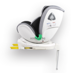 Детски СТОЛ ЗА КОЛА COMMODORE С ISOFIX СИСТЕМА 360° ТЪМНОСИВ i-size
